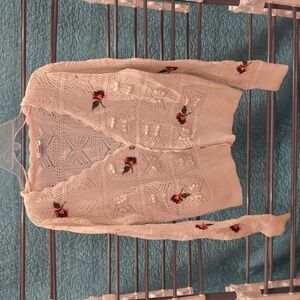 Sundance Twin Set Tank and Cardigan Embroidered Medium/Petite Medium